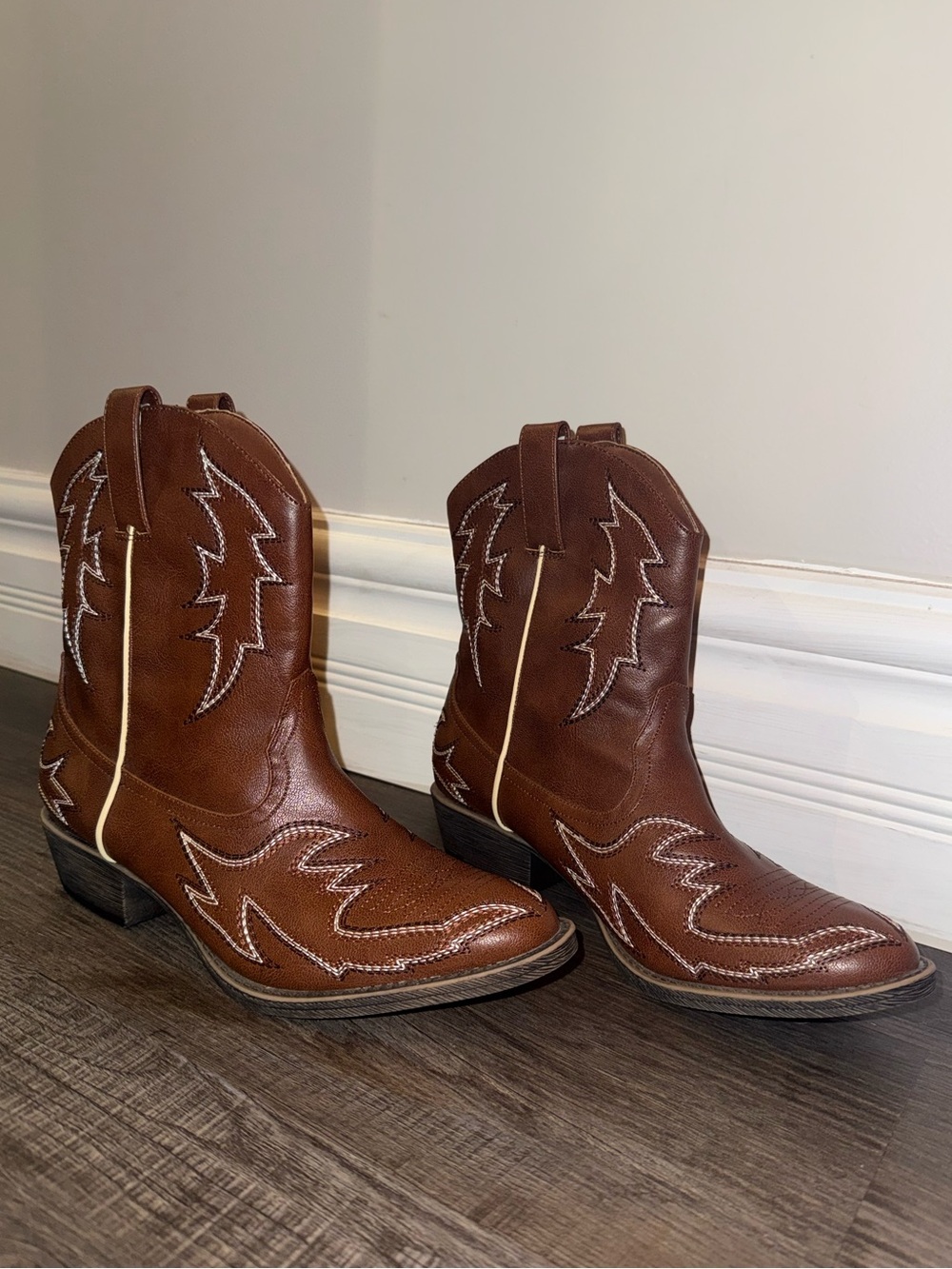 Leather Western Cowgirl Boots - Picture 6 of 7
